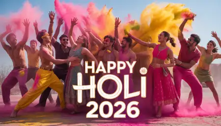 Happy Holi Wishes 2026 For Boyfriend - Free Happy Holi Wishes 2026 Download