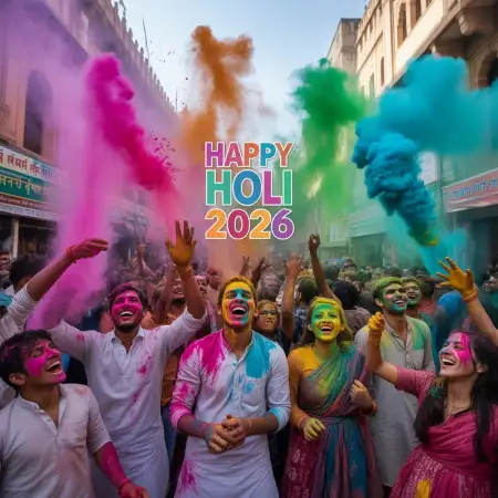 Happy Holi Wishes 2026 For Girlfriend - Free Happy Holi Wishes 2026 Download