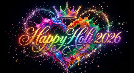 Free Happy Holi Wishes 2026 Heart Touching Message In English Image Download