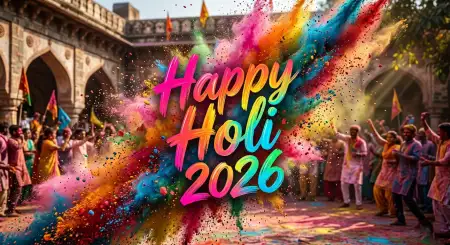 Free Happy Holi Wishes 2026 In Hindi For Instagram Story Image Download