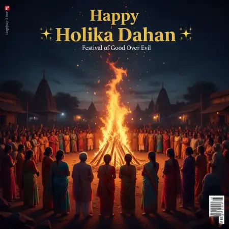 Happy Holika Dahan Celebration Bonfire Night - Free Happy Holika Dahan Download