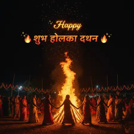 Happy Holika Dahan Festival Fire Flames Photo - Free Happy Holika Dahan Download