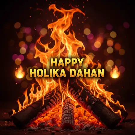 Happy Holika Dahan Fire Light Background - Free Happy Holika Dahan Download