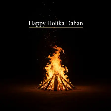 Happy Holika Dahan Hindi Wishes Image - Free Happy Holika Dahan Download