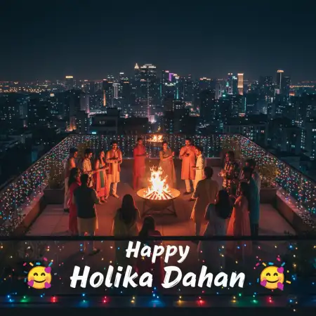 Happy Holika Dahan Instagram Post Template - Free Happy Holika Dahan Download