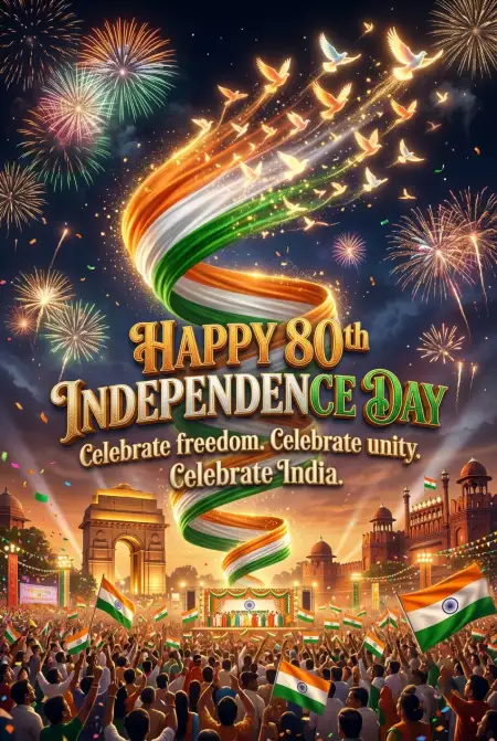 Free Happy Independence Day 2026 Creative Banner Design Image Download