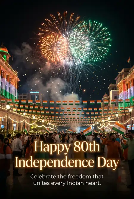 Free Happy Independence Day 2026 Digital Greeting Card Image Download