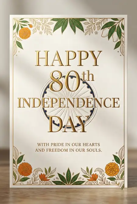 Free Happy Independence Day 2026 Printable Card Image Download