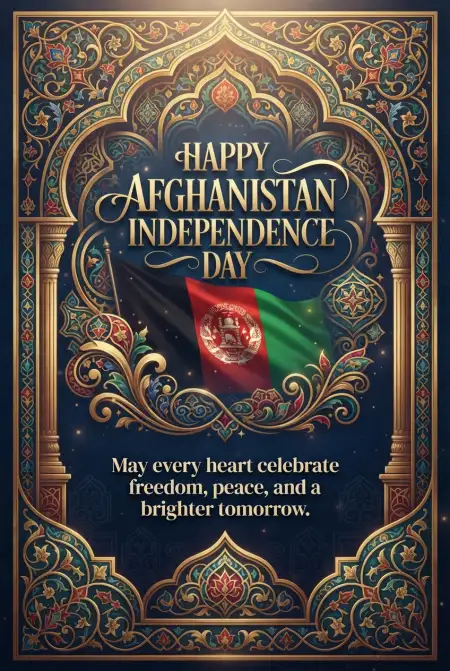 Happy Independence Day Afghanistan Instagram Story - Free Afghan Independence Day 2026 Download