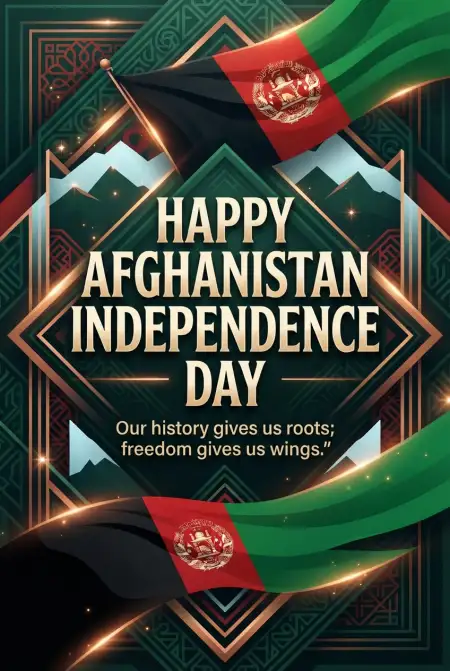 Happy Independence Day Afghanistan Pinterest Post - Free Afghan Independence Day 2026 Download