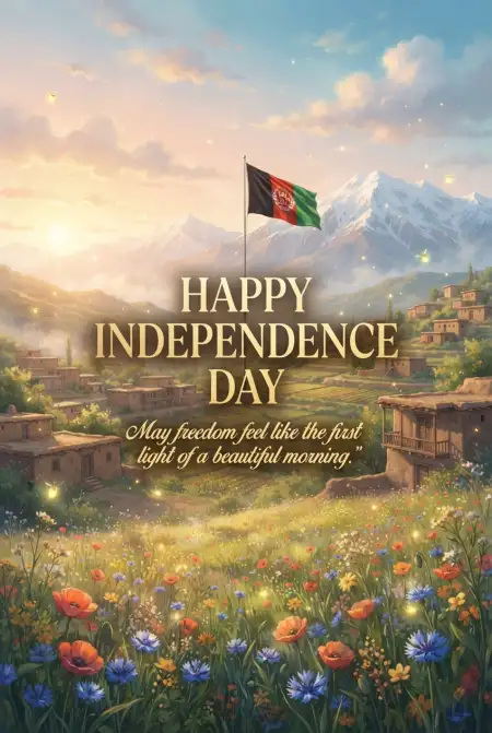 Happy Independence Day Afghanistan Viral Social Media Post - Free Afghan Independence Day 2026 Download