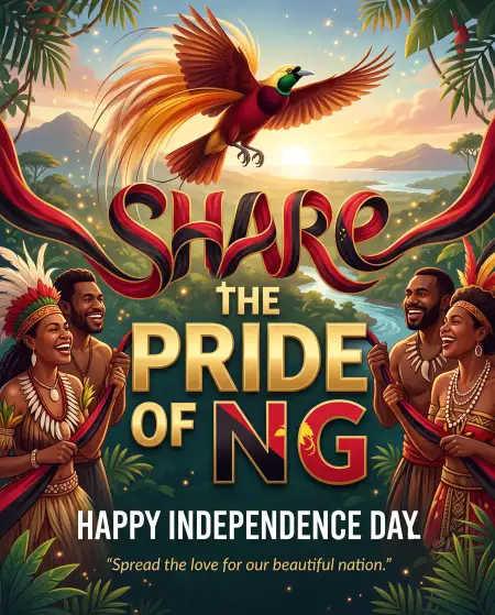 Happy Independence Day Independent State Of Papua New Guinea 2026