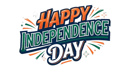 Happy Independence Day Lettering Png - Free Happy Independence Day Png 2026 Download