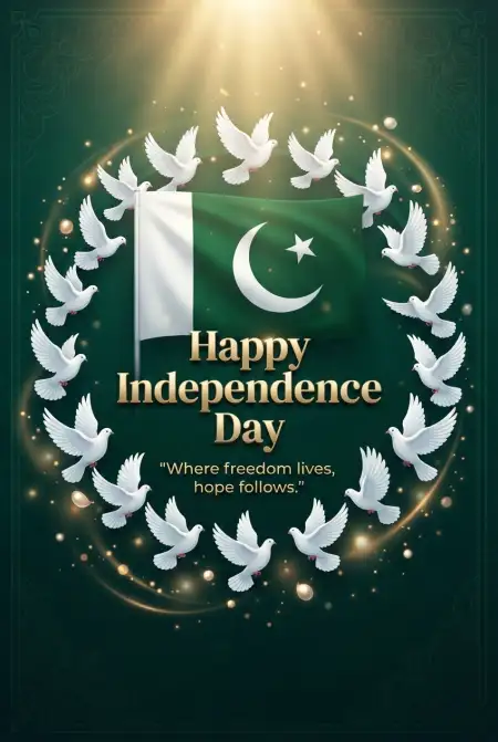 Happy Independence Day Pakistan Instagram Post - Free Pakistan Independence Day 2026 Download