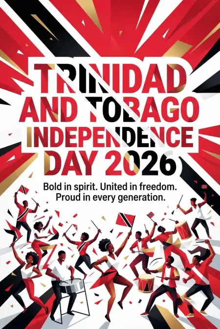 Happy Independence Day Trinidad And Tobago 2026 Banner - Free Trinidad And Tobago Independence Day 2026 Download