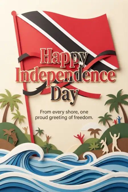 Happy Independence Day Trinidad And Tobago 2026 Greetings - Free Trinidad And Tobago Independence Day 2026 Download
