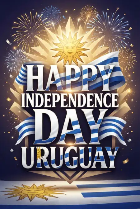 Happy Independence Day Uruguay - Free Uruguay Independence Day 2026 Download