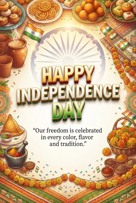 Happy Independence Day Wishes 2026 Facebook Status - Free Indian Independence Day Wishes 2026 Download