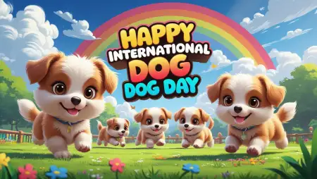 Happy International Dog Day 2025 Best Instagram Hashtags - Free Happy International Dog Day Download