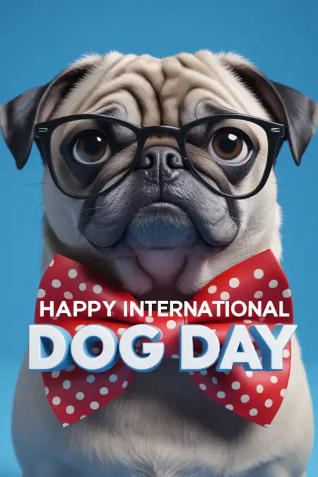 Happy International Dog Day 2025 Greeting Poster Free - Free Happy International Dog Day Download