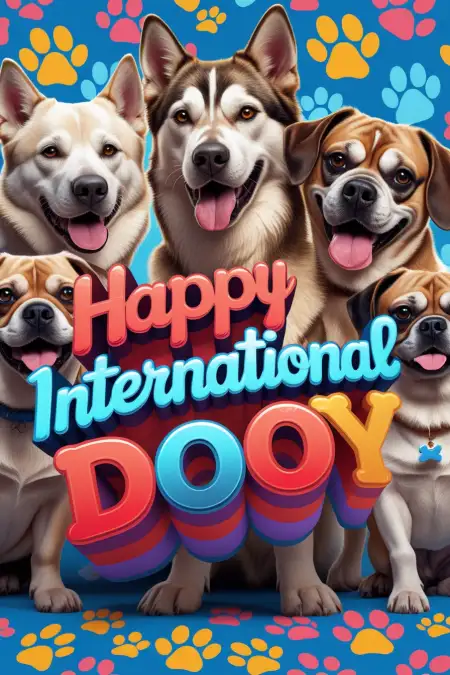Happy International Dog Day 2025 Whatsapp Story Images - Free Happy International Dog Day Download
