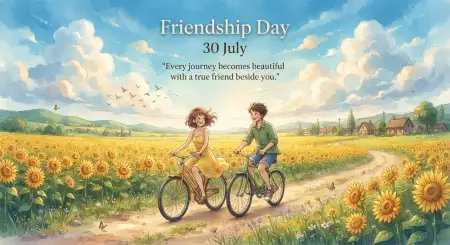 Free Happy International Friendship Day Card Background Image Download