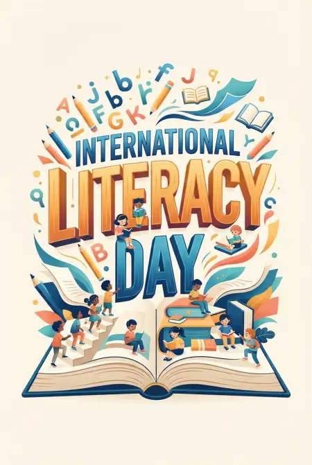 happy international literacy day 2026 png