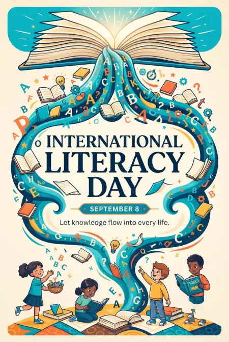 Free Happy International Literacy Day 2026 Image Download