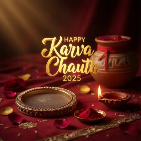 Happy Karva Chauth 2025 Pooja Vidhi In Hindi - Free Happy Karva Chauth Download