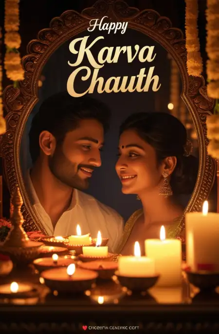 Free Happy Karva Chauth Flyer Design For Print PNG Image Download