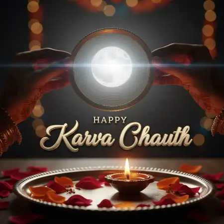 Happy Karva Chauth Greeting Card Online - Free Card Download
