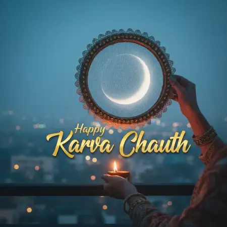 Free Happy Karva Chauth Poster Design PNG Image Download