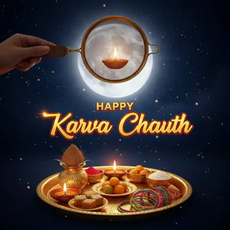 Free Happy Karva Chauth Romantic Shayari In Urdu PNG Image Download