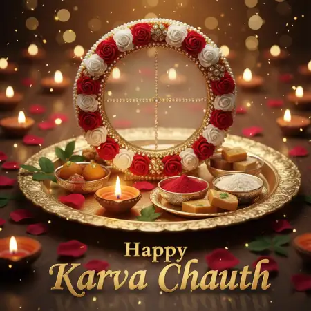 Happy Karva Chauth Romantic Wallpaper For Wife - Free Romantic Wallpaper Download