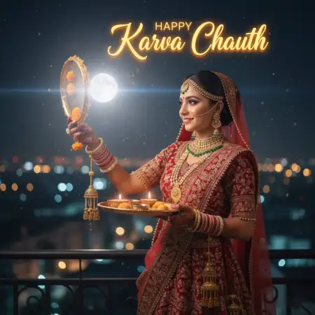 Free Happy Karva Chauth Whatsapp Dp Image PNG Image Download