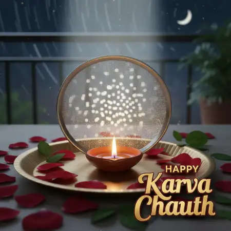 Free Happy Karva Chauth Wishes With Images PNG Image Download