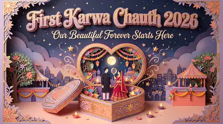 happy karwa chauth 2026 first karwa chauth celebration - Happy Karwa Chauth 2026