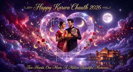 happy karwa chauth 2026 married couple celebration - Happy Karwa Chauth 2026