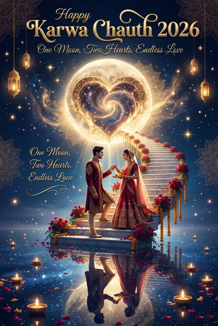 happy karwa chauth 2026 mehndi design - Happy Karwa Chauth 2026