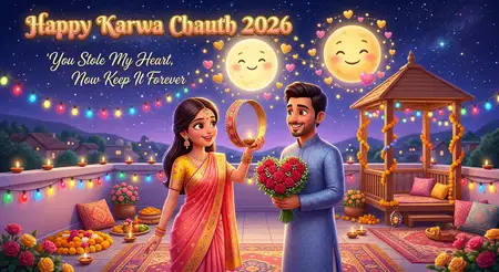 happy karwa chauth 2026 trending husband wife love status - Happy Karwa Chauth 2026