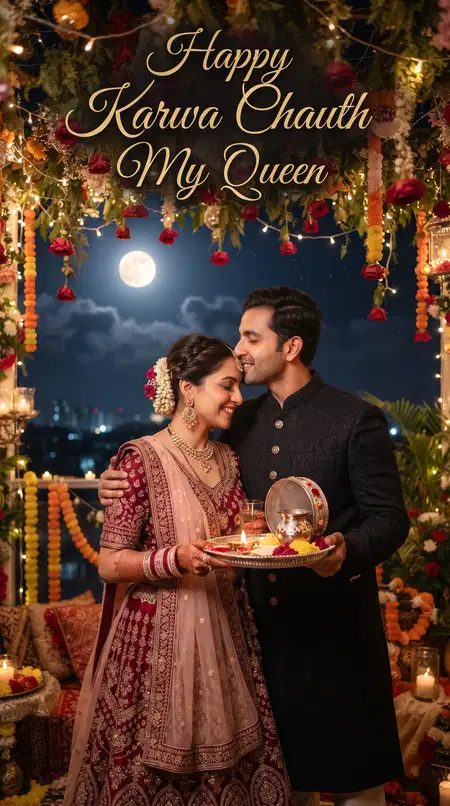 happy karwa chauth romantic wishes for husband