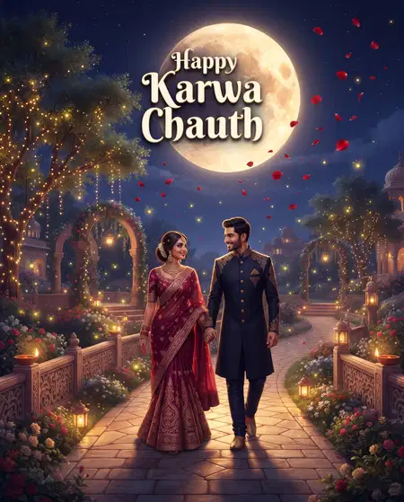 happy karwa chauth trending couple wishes - Happy Karwa Chauth Wishes For Social Media