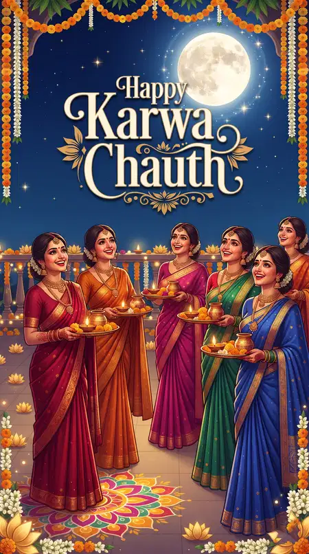happy karwa chauth trending instagram greetings - Happy Karwa Chauth Wishes For Social Media