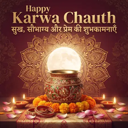 happy karwa chauth wishes for facebook sharing - Happy Karwa Chauth Wishes For Social Media