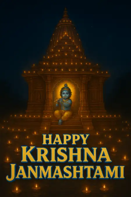 Happy Krishna Janmashtami 2025 Photo Editing Background - Free Happy Krishna Janmashtami 2025 Download