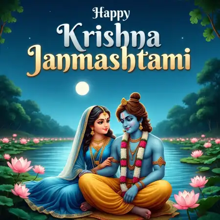 Happy Krishna Janmashtami 2025 Poster Background Hd - Free Happy Krishna Janmashtami 2025 Download