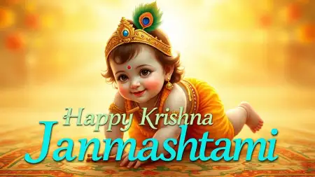 Happy Krishna Janmashtami 2025 Wishes For Friends - Free Happy Krishna Janmashtami 2025 Download