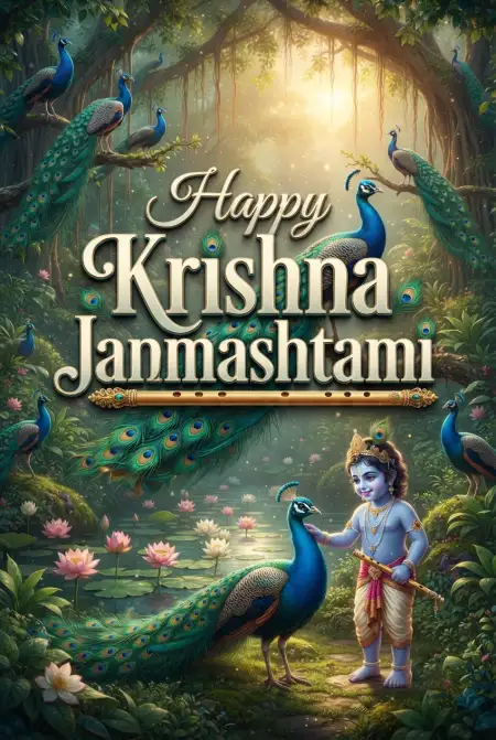 Free Happy Krishna Janmashtami 2026 Background Images Image Download