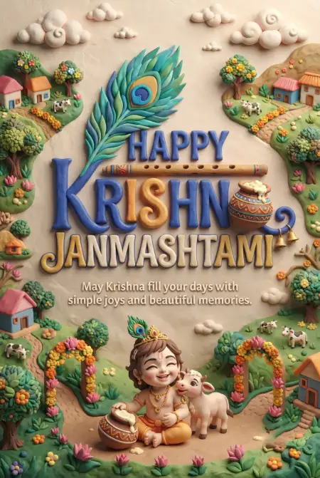 Free Happy Krishna Janmashtami 2026 Creative Images Image Download