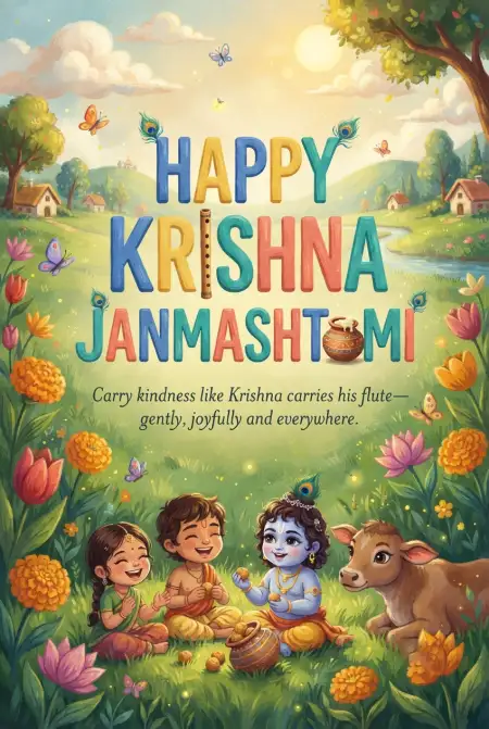 Free Happy Krishna Janmashtami 2026 Facebook Story Images Image Download